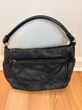 kate spade Black Leather Shoulder/ Crossbody Bag.